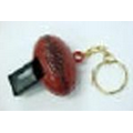 Football Shape Whistle Keychain